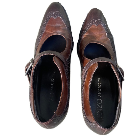 Enzo Angiolini Mary Jane Oxford Heel dress shoe 8N - Picture 7 of 11